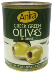 Греческие оливки зеленые без косточки т. м. ANIRA